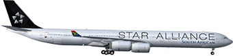 Airbus A340-600 South African Star Alliance